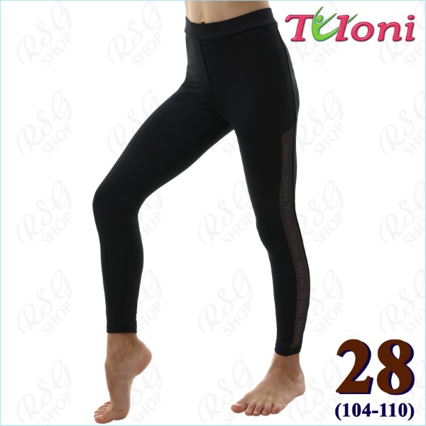 Leggings Tuloni Netzeinsatz Gr. 28 (104-110) col. Black Art. LD04PM-B28