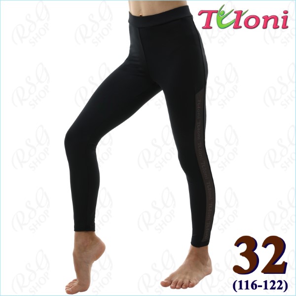 Leggings Tuloni Netzeinsatz Gr. 32 (116-122) col. Black Art. LD04PM-B32