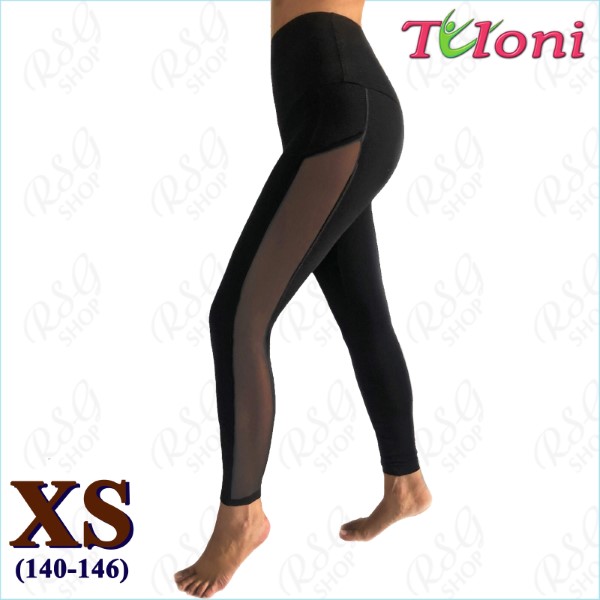 Leggings Tuloni mod. Gella Gr. XS (140-146) col. Black Art. LD03C-BXS