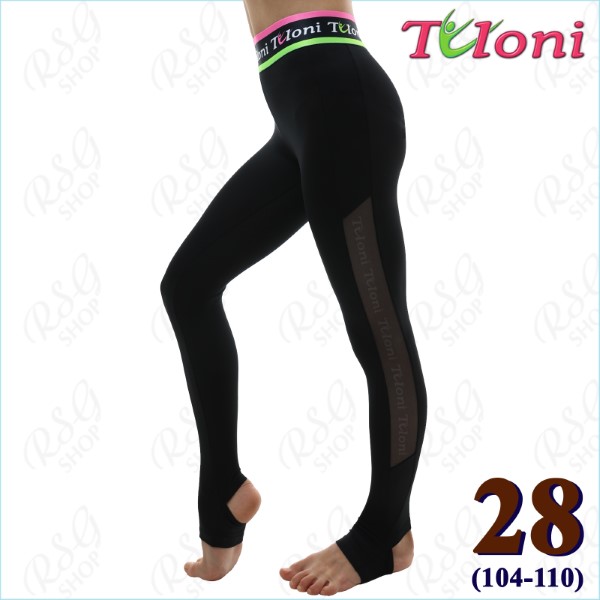 Leggings Tuloni Netzeinsatz Elastic s. 28 (104-110) col. Black LP04PGM-B28