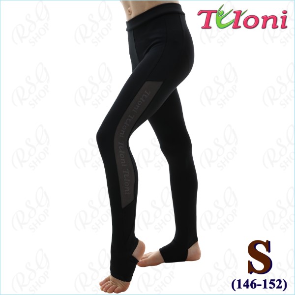 Leggings Tuloni Netzeinsatz Gr. S (146-152) col. Black Art. LP03PM-BS