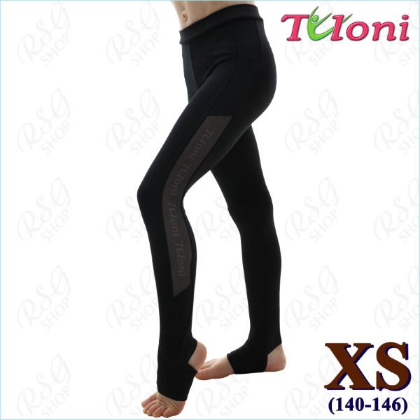 Leggings Tuloni Netzeinsatz Gr. XS (140-146) col. Black Art. LP03PM-BXS