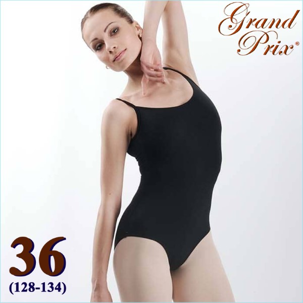 Camisole Leotard GP BELLA s. 36 (128-134) Black Cotton Art. B3L10-36