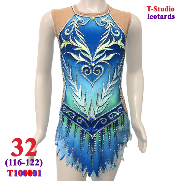 RG Leotard T-Studio s. 32 (116-122) col. Turquoise Art. T100001-32