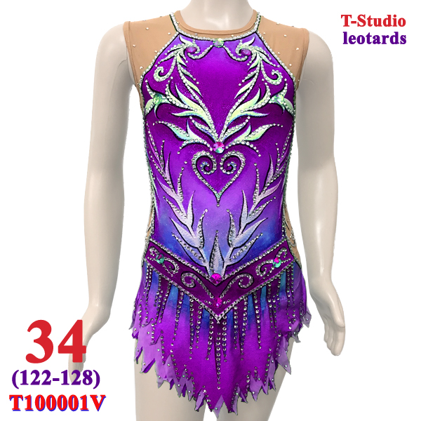 RG Leotard T-Studio s. 34 (122-128) col. Purple Art. T100001V-34