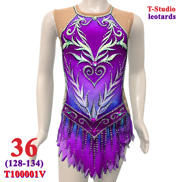 RG Leotard T-Studio s. 36 (128-134) col. Purple Art. T100001V-36