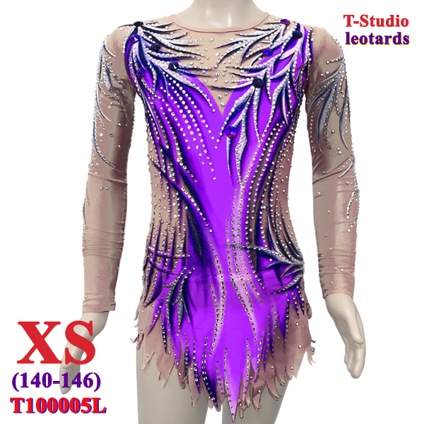 RG Leotard T-Studio s. XS (140-146) col. Lilac Art. T100005L-XS