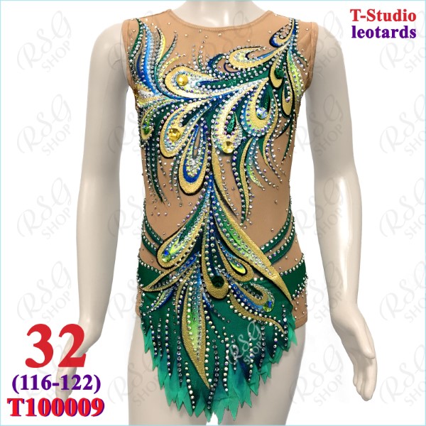 RG Leotard T-Studio s. 32 (116-122) col. Green Art. T100009-32