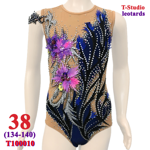 RG Leotard T-Studio s. 38 (134-140) col. Blue Art. T100010-38