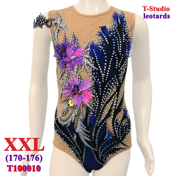 RG Leotard T-Studio s. XXL (170-176) col. Blue Art. T100010-XXL