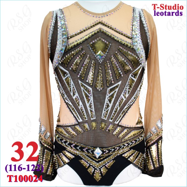 RG Leotard T-Studio s. 32 (116-122) col. Black Art. T100024-32