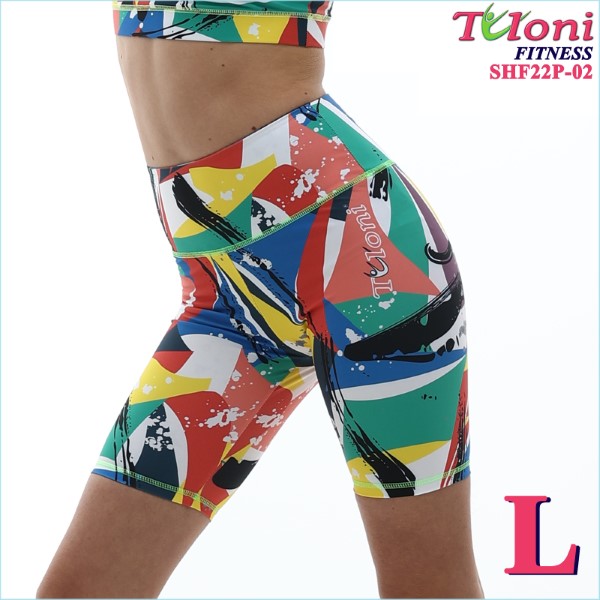 Bike Shorts Tuloni Fitness des. Versace s. L col. GxYxR Art. SHF22P-02-L