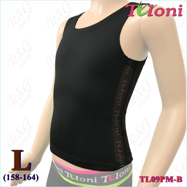 Tanktop Tuloni Netzeinsatz TL-09 Gr. L (158-164) Black TL09PM-BL