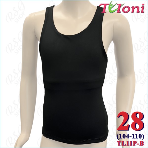 Langes Tanktop Tuloni mod. TL11 Gr. 28 (104-110) col. Black TL11PE-B28