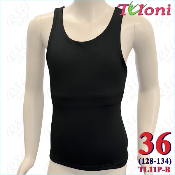 Langes Tanktop Tuloni mod. TL11 Gr. 36 (128-134) col. Black TL11PE-B36
