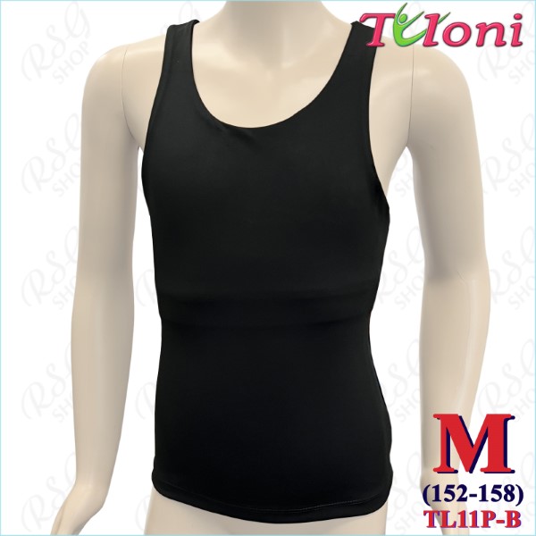 Long Tanktop Tuloni mod. TL11 s. M (152-158) col. Black TL11PE-BM