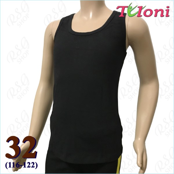 Langes Tanktop Tuloni mod. TL08 Gr. 32 (116-122) Black TL08C-B32