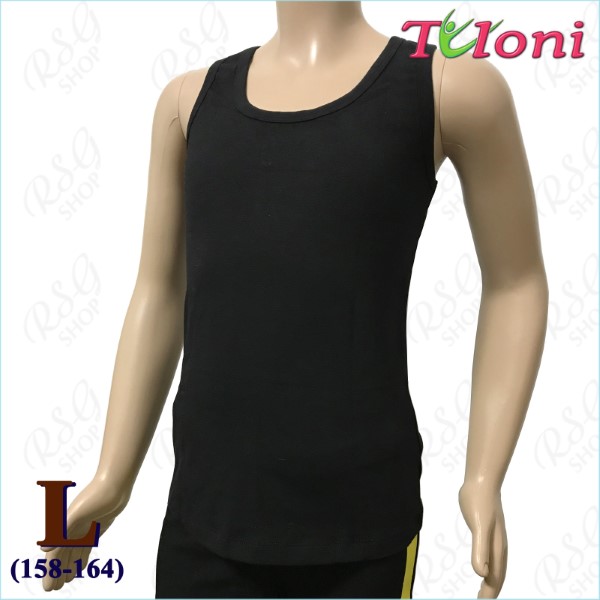 Langes Tanktop Tuloni mod. TL08 Gr. L (158-164) col. Black TL08C-BL