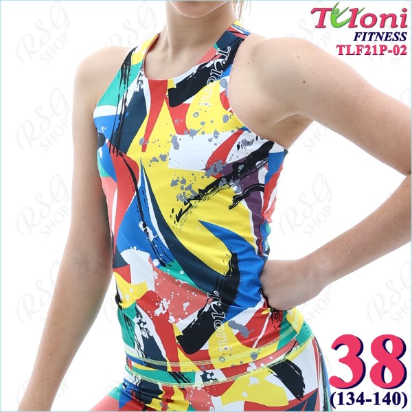 Tanktop Tuloni Fitness des. Versace Gr. 38 col. GxYxR Art. TLF21P-02-38