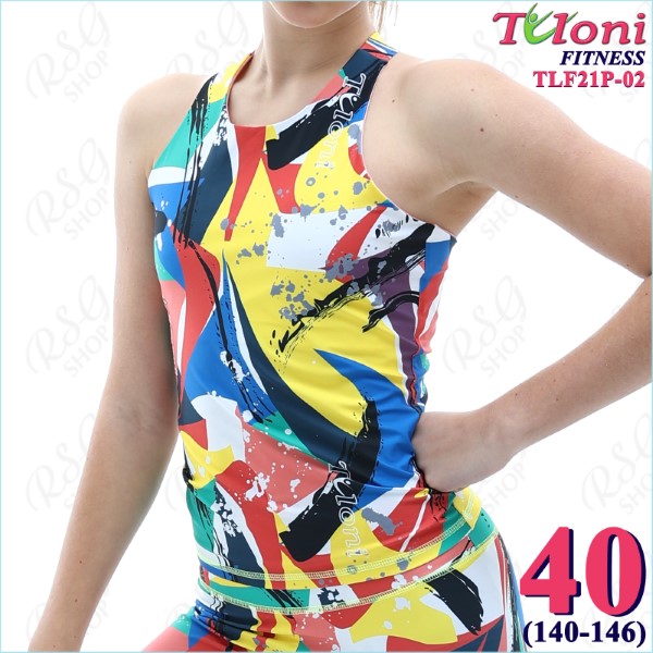 Long Tanktop Tuloni Fitness des. Versace s. 40 col. GxYxR Art. TLF21P-02-40