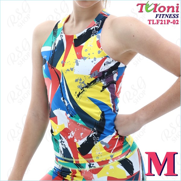 Tanktop Tuloni Fitness des. Versace Gr. M col. GxYxR Art. TLF21P-02-M