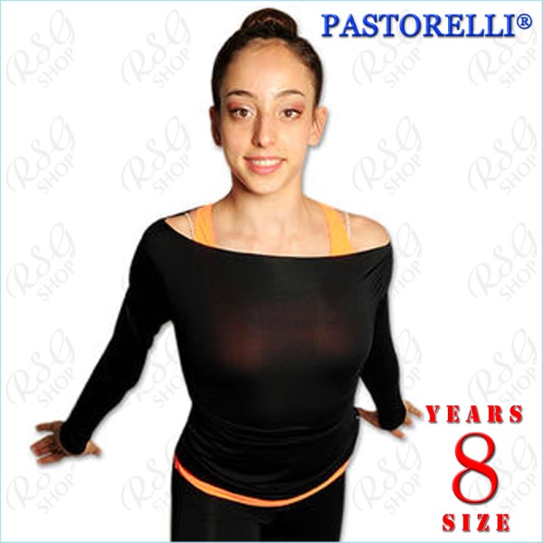Shirt Pastorelli U-Boot-Ausschnitt Gr. 8 (122-128) col. Black Art. 03010