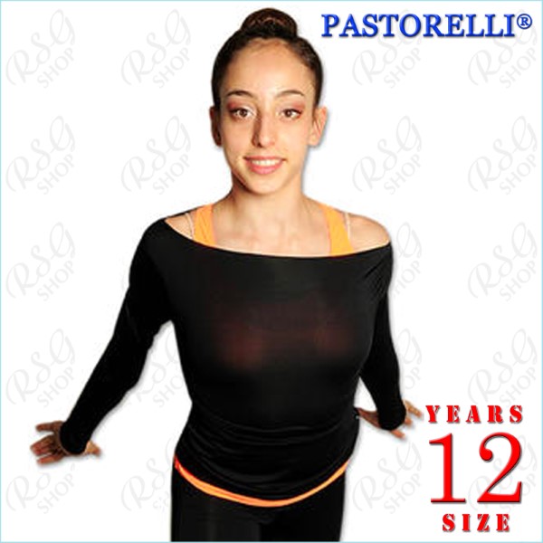 Shirt Pastorelli U-Boot-Ausschnitt Gr. 12 (134-140) col. Black Art. 03012