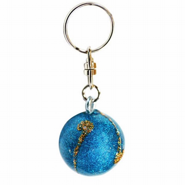 Anhänger Pastorelli Ball Azzurro Metallizzato-Oro Art. 00580