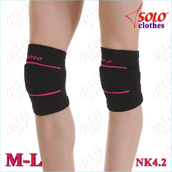 Knieschützer Solo NK4 knited s. M-L (33-36) col. Black-Pink NK4.2-ML