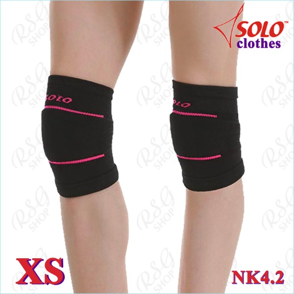 Knieschützer Solo NK4 knited s. XS (25-28) col. Black-Pink NK4.2-XS
