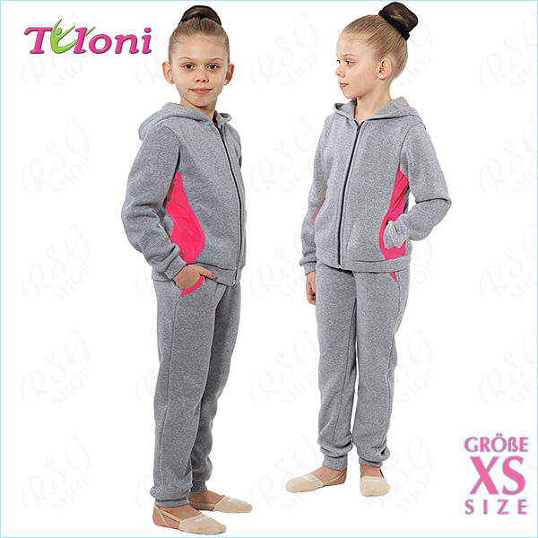 Sportanzug Tuloni col. Grey-Pink s. XS (140-146) OK11415P-PXS Sportanzug Tuloni col. Grey-Pink s. XS (140-146) OK11415P-PXS
