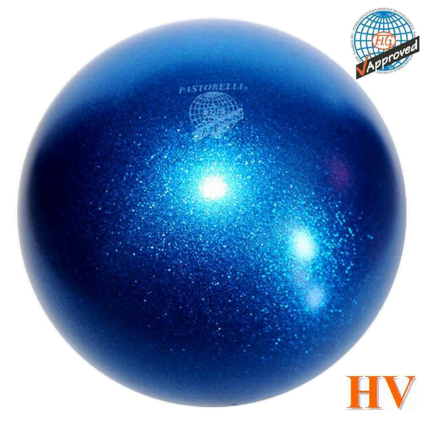 Ball Pastorelli Glitter Blu HV 18 cm FIG Art. 00047