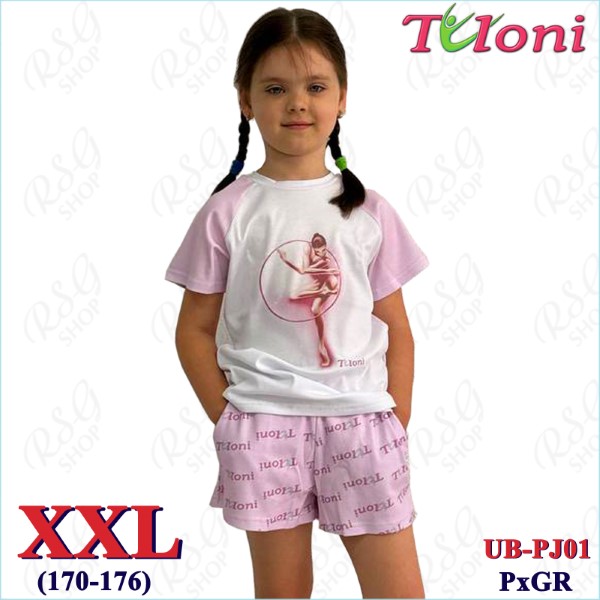 Пижама Tuloni mod. Julia col. Pink x Gray s. XXL (170-176) PJ01-XXL