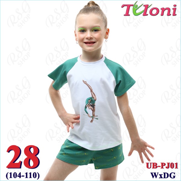 Пижама Tuloni mod. Julia col. White x Dr.Green s. 28 (104-110) PJ01-28