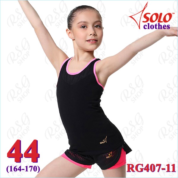 Top Solo Gr. 44 (164-170) col. Black - Neon Pink RG407-11-44