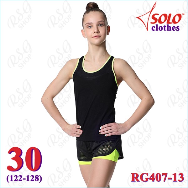 Top Solo Gr. 30 (122-128) Black-Neon Green RG407-13-30