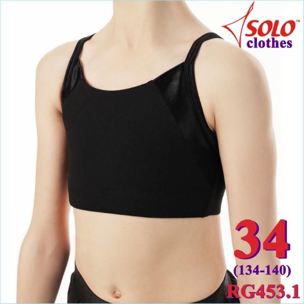 Crop Top Solo s. 34 (134-140) Cotton col. Black Art. RG453.1-34
