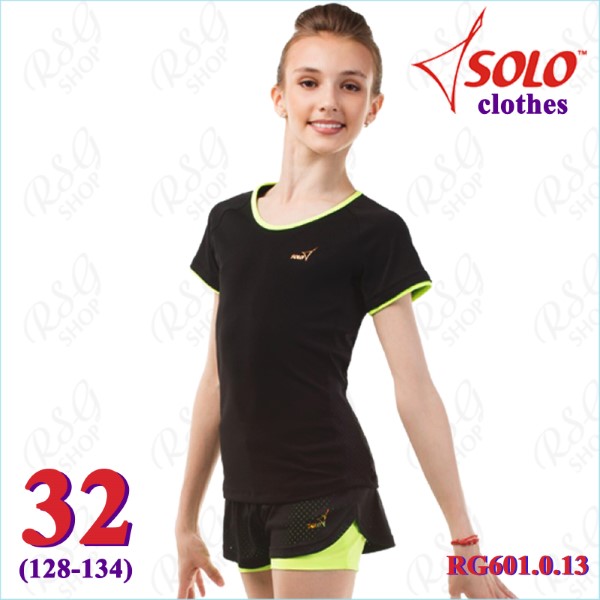 T-Shirt Solo s. 32 (128-134) col. Black-Lime Neon Art. RG601.0.13-32