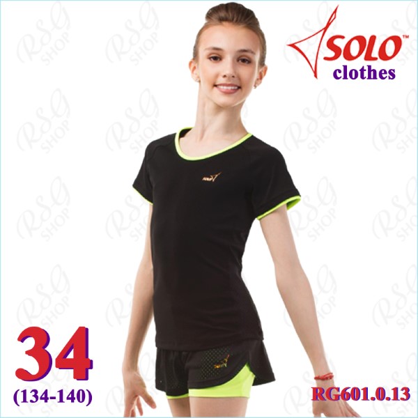 T-Shirt Solo s. 34 (134-140) col. Black-Lime Neon Art. RG601.0.13-34