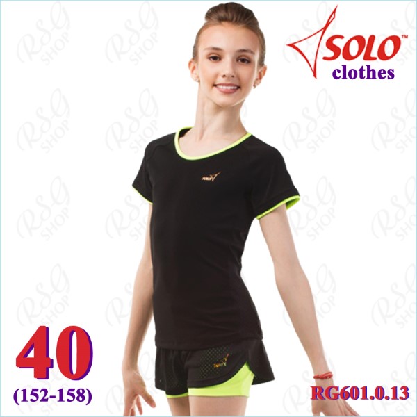 T-Shirt Solo s. 40 (152-158) col. Black-Lime Neon Art. RG601.0.13-40