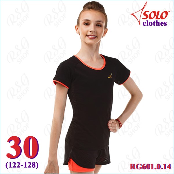 T-Shirt Solo s. 30 (122-128) col. Black-Orange Art. RG601.0.14-30