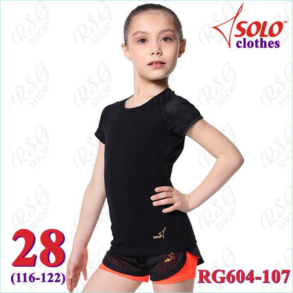T-Shirt Solo Gr. 28 (116-122) col. Black-Black Art. RG604-107-28