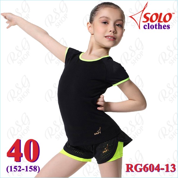 T-Shirt Solo s. 40 (152-158) col. Black-Lime Neon Art. RG604-13-40