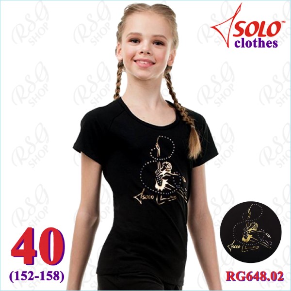 T-Shirt Solo s. 40 (152-158) Cotton Black RG648.02.107-40 T-Shirt Solo s. 40 (152-158) Cotton Black RG648.02.107-40