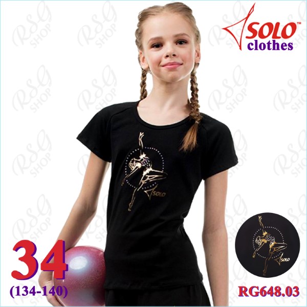T-Shirt Solo s. 34 (134-140) Cotton Black RG648.03.107-34 T-Shirt Solo s. 34 (134-140) Cotton Black RG648.03.107-34