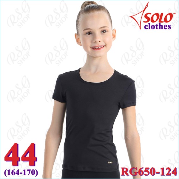 T-Shirt Solo Gr. 44 (164-170) col. Black Art. RG650-124-44
