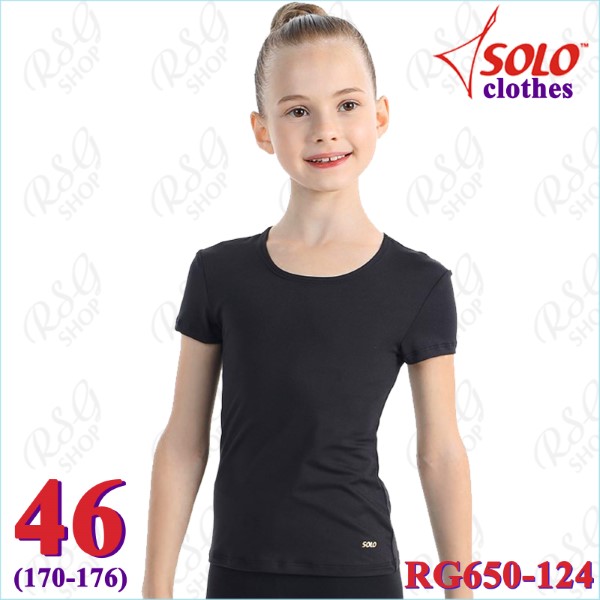 T-Shirt Solo Gr. 46 (170-176) col. Black Art. RG650-124-46