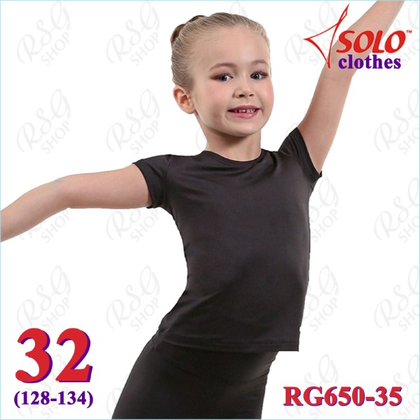 T-Shirt Solo Gr. 32 (128-134) col. Black Art. RG650-35-32