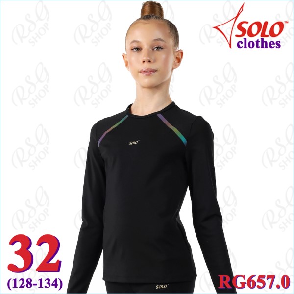 Langarm-T-Shirt Solo mod. Impuls Gr. 32 (128-134) col. Black Art. RG657.0-32