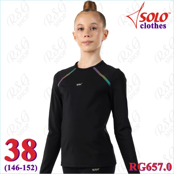 Langarm-T-Shirt Solo mod. Impuls Gr. 38 (146-152) col. Black Art. RG657.0-38